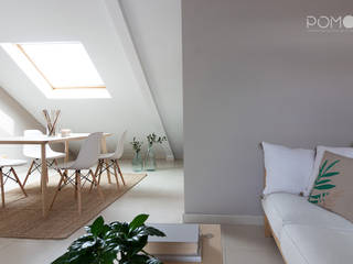Home Staging. Buhardilla en Móstoles, POMO. Home Staging & Design Studio POMO. Home Staging & Design Studio Comedores de estilo escandinavo