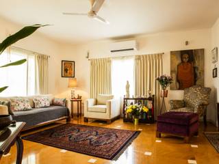 Modern and Classy Interiors of a Chennai Apartment, The White Lotus The White Lotus ห้องนั่งเล่น