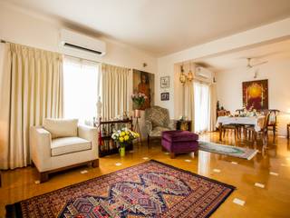Modern and Classy Interiors of a Chennai Apartment, The White Lotus The White Lotus ห้องนั่งเล่น