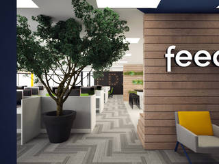 Feedzai, um unicórnio Português em San Mateo, Maria Vilhena Maria Vilhena Commercial spaces Wood Wood effect