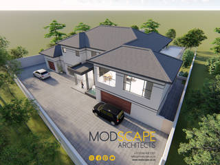 A Modern House Design in Kyalami, Johannesburg, Modscape Architects Modscape Architects Modern home