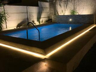 Piscina con iluminación LED, Piscinas con Diseño Chile Piscinas con Diseño Chile Garden Pool Concrete