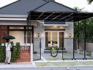ERW House - Bapak Erwin Maryoto - Jakarta, Rancang Reka Ruang Rancang Reka Ruang Casas unifamiliares Ladrillos