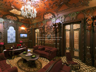 Mansion. Living room. Особняк. Гостиная., Patanin Luxury Design Patanin Luxury Design Вітальня