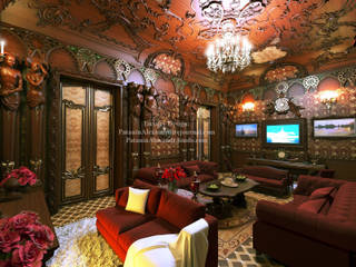 Mansion. Living room. Особняк. Гостиная., Patanin Luxury Design Patanin Luxury Design Вітальня