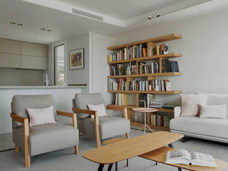 Reforma integral de un piso en el Paseo Marítimo de Sitges, Rardo - Architects Rardo - Architects Modern Oturma Odası