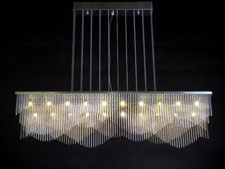 Streamwave chandelier by willowlamp , willowlamp willowlamp Столовая комната в стиле модерн
