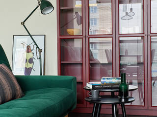 Квартира в цвете настроения на улице Ильянской, Designer Halina Bardashevich Designer Halina Bardashevich Scandinavian style living room