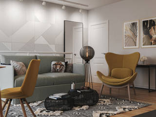Living room in Munich, 3D GROUP 3D GROUP Modern living room