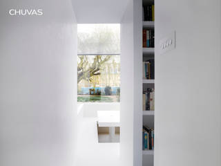 Jodie&Simon's Studio, CHUVAS arquitectura CHUVAS arquitectura 書房/辦公室 玻璃