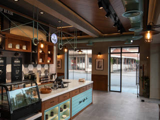 El nuevo café State Coffee Co. en Grecia, inspirado en la Nueva York de los años 30, HIMACS - LX Hausys HIMACS - LX Hausys Espacios comerciales