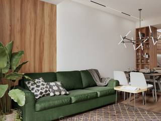 Блики света, GraniStudio GraniStudio Eclectic style living room