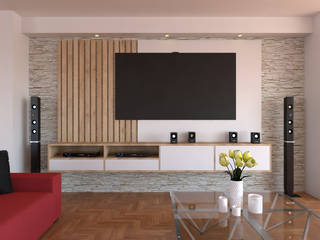 Mueble de TV, Arquydesign Arquydesign Casas modernas: Ideas, imágenes y decoración Aglomerado