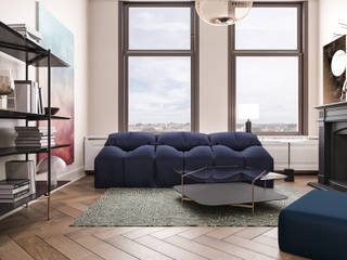 Apartment Rotterdam, Inside Creations Inside Creations Minimalistische Wohnzimmer