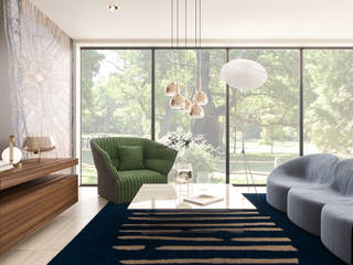 Modern House Hilversum, Inside Creations Inside Creations Minimalistische Wohnzimmer