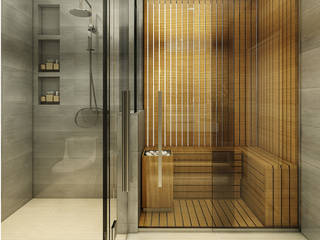 Ý tưởng thiết kế phòng tắm hiện đại và tinh tế với diện tích 2m2, 3m2, 4m2, 5m2, 6m2 , Công ty TNHH Tư vấn thiết kế xây dựng An Khoa Công ty TNHH Tư vấn thiết kế xây dựng An Khoa Baños de estilo moderno