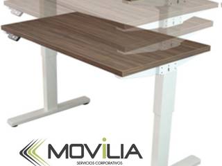 ESCRITORIO ELECTRICO, MOVILIA SOLUTIONS MOVILIA SOLUTIONS Commercial spaces Wood-Plastic Composite