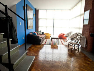 Reforma de un departamento, Ba75 Atelier de Arquitectura Ba75 Atelier de Arquitectura Eclectic style living room