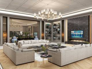 Almaty Villa, Sia Moore Archıtecture Interıor Desıgn Sia Moore Archıtecture Interıor Desıgn Modern living room