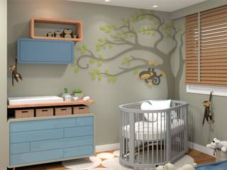 Quarto de Bebê | Projeto de Interiores , Virna Carvalho Arquiteta Virna Carvalho Arquiteta Baby room