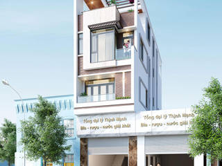 THIẾT KẾ NHÀ PHỐ KẾT HỢP KINH DOANH HẢI DƯƠNG, Công ty CP kiến trúc và xây dựng Eco Home Công ty CP kiến trúc và xây dựng Eco Home