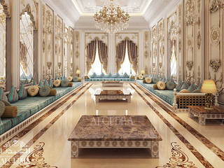 Luxury majlis design in Abu Dhabi, Algedra Interior Design Algedra Interior Design Soggiorno classico