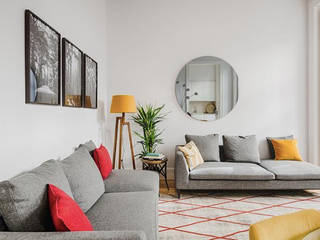 Clean, Cozy and Colorful look, Swanslegacy - Interior Design Swanslegacy - Interior Design Eklektik Oturma Odası