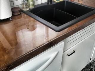 Kitchen Epoxy Countertops, Tonic Interiors Tonic Interiors Вбудовані кухні Мідь / Бронза / Латунь