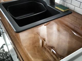 Kitchen Epoxy Countertops, Tonic Interiors Tonic Interiors Einbauküche Kupfer/Bronze/Messing