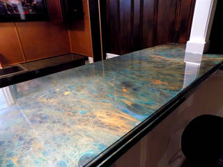 Bar Epoxy Countertops, Tonic Interiors Tonic Interiors Classic style living room