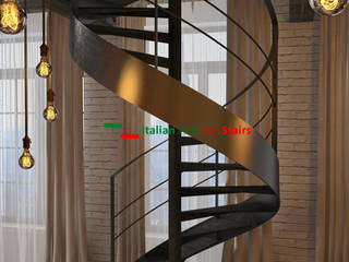 Scala a chiocciola Mod. Metal Kompact Sn, Italian Fashion Stairs Italian Fashion Stairs Cầu thang