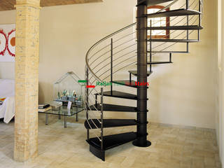 Scala a chiocciola Mod. Metal C Inox L, Italian Fashion Stairs Italian Fashion Stairs 계단