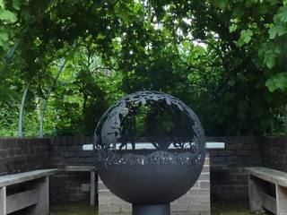 Once Upon a Time Spherical Fire Pit, Logi Engineering Limited Logi Engineering Limited Country style garden Iron/Steel