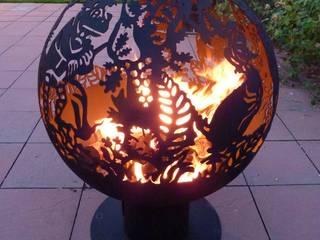 Once Upon a Time Spherical Fire Pit, Logi Engineering Limited Logi Engineering Limited Jardines de estilo rural Hierro/Acero