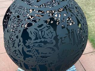 The Africa Spherical Fire Pit, Logi Engineering Limited Logi Engineering Limited Colonial style garden Iron/Steel