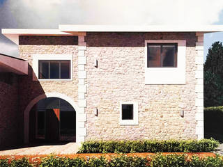 ristrutturazione e restyling in chiave moderna di un casale , Rocchi costruzioni Rocchi costruzioni Casa di campagna Pietra