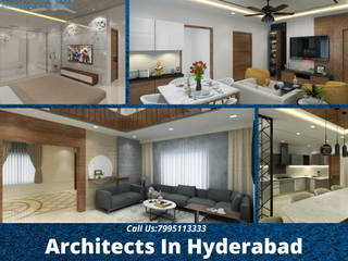 Architects In Hyderabad, Walls Asia Architects and Engineers Walls Asia Architects and Engineers Pasillos, vestíbulos y escaleras de estilo asiático