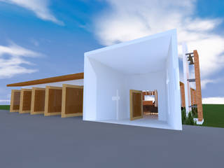 Diseño de Capilla / Mesallana / Norte de santander, Arquitecto Harvin Sanchez Areniz Arquitecto Harvin Sanchez Areniz Casas modernas