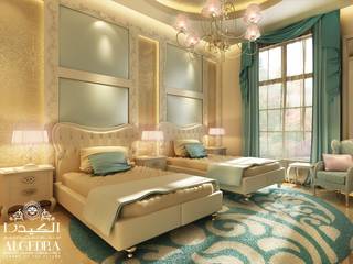 Luxury bedroom design in Abu Dhabi, Algedra Interior Design Algedra Interior Design Bedroom