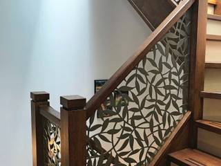 Laser cut balustrade infill – Tiger Leaf design, Staircase Renovation Staircase Renovation Stairs