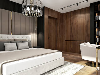 AESTHETIC PLEASURE | V | Projekt sypialni gościnnej, ARTDESIGN architektura wnętrz ARTDESIGN architektura wnętrz Modern style bedroom
