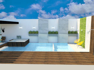 PROYECTO TRC, THAID Furniture & Interior Design THAID Furniture & Interior Design Hồ bơi trong vườn
