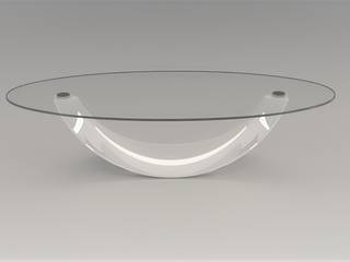 Tavolino da salotto Adone, DABLEC di Tiziano Moletta DABLEC di Tiziano Moletta Modern Living Room Glass White