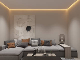 UI054, YOUSUPOVA YOUSUPOVA Minimalist living room