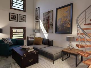 Loft style apartment Somerset Digital interior designer Living room loft, apartment, industrial, update, makeover