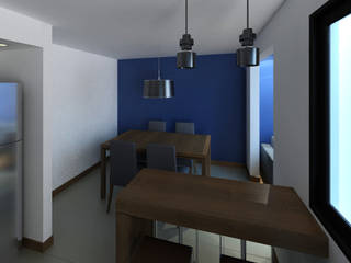 Nowoczesna jadalnia od laura zilinski arquitecta Nowoczesny