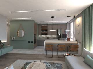 Appartement, Design studio Airstraus Design studio Airstraus مطبخ