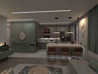 Appartement, Design studio Airstraus Design studio Airstraus Cocinas modernas: Ideas, imágenes y decoración
