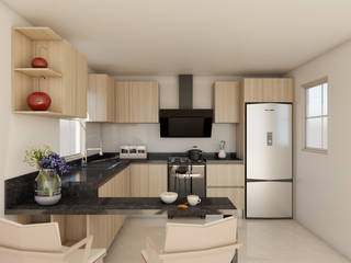 Cocina clasica, Arquydesign Arquydesign مطبخ خشب متين Multicolored