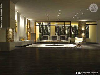 Diseño Interior CATAY, ARQUINEX SAS ARQUINEX SAS Modern living room Chipboard